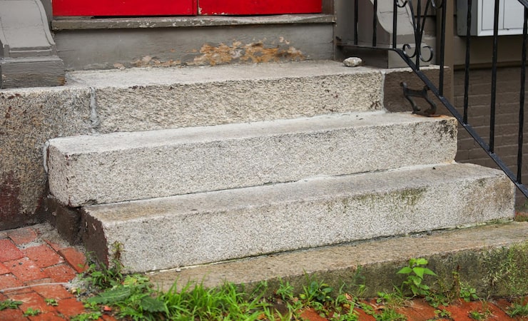 Как сделать ступеньки из бетона на склоне участка